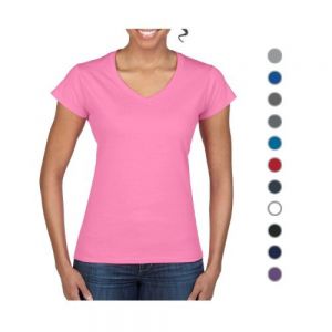 GILDAN SOFT STYLE CUELLO V DAMA 100% ALGODON